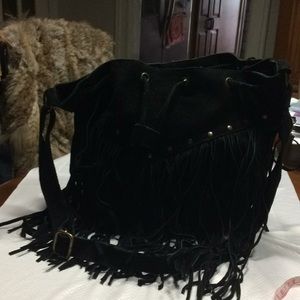 Boho suede bag